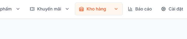 Bước 1: Khách hàng nhấn chọn mục kho hàng
