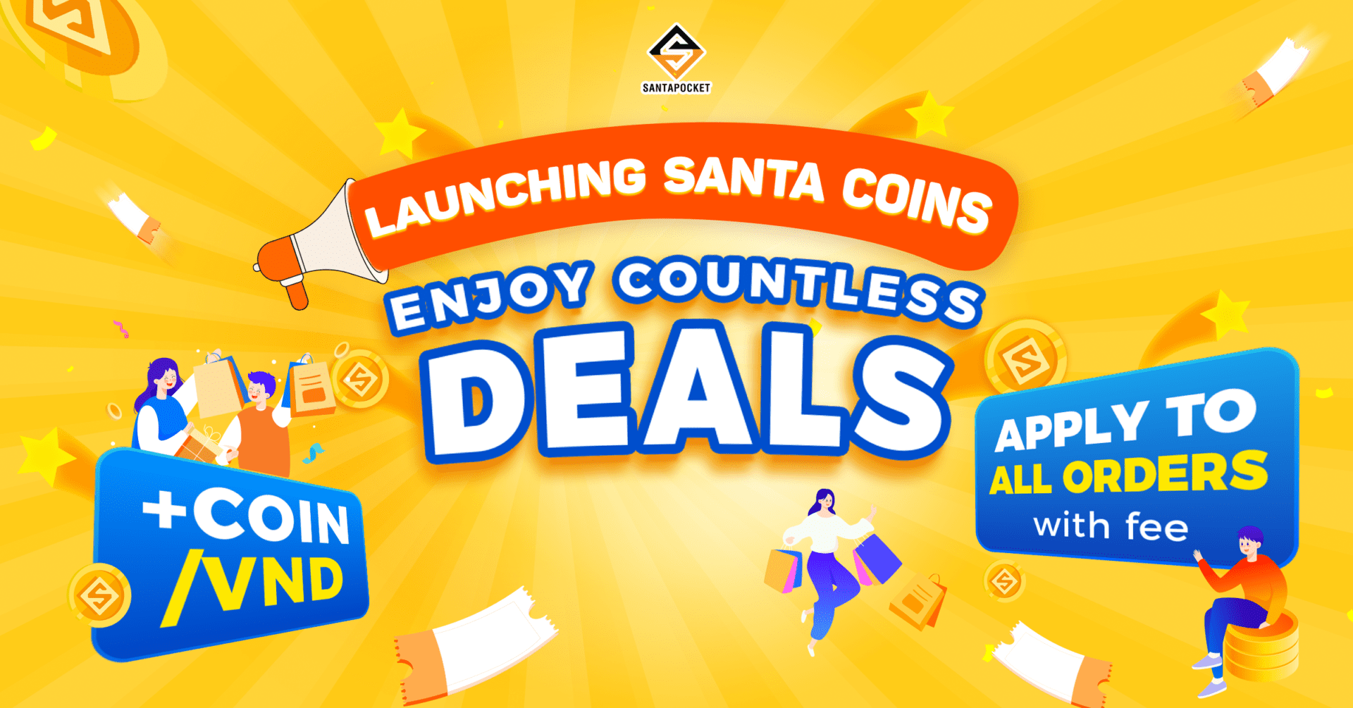 Launching Santa Coins, Enjoy countless deals  with SantaPocket