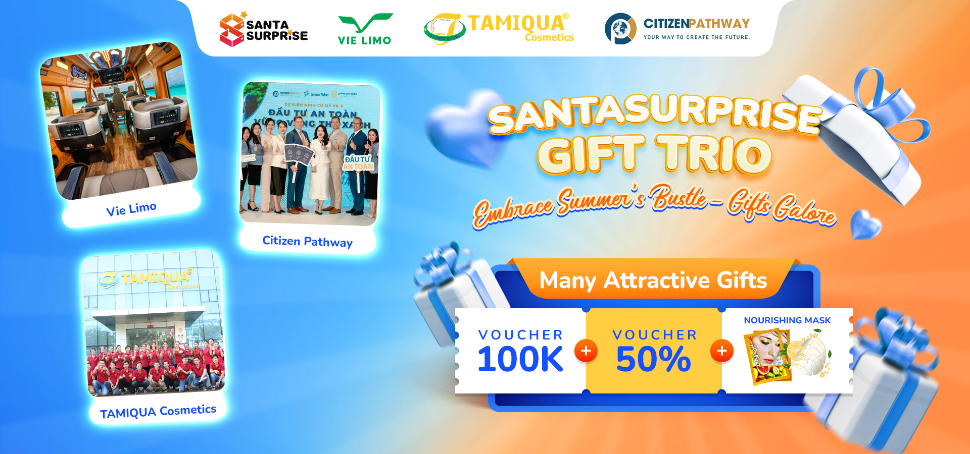 Introducing SantaSurprise Partners “Embrace Summer’s Bustle – Gifts Galore”