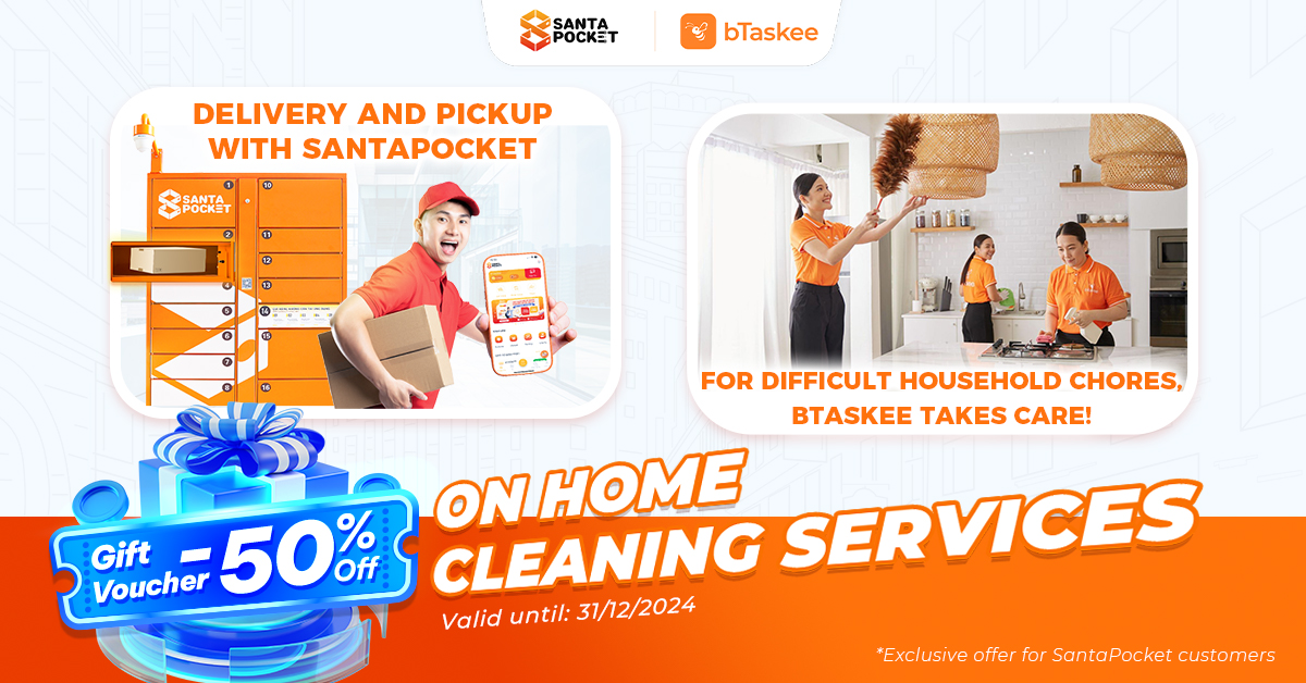 SantaPocket Partners with bTaskee for Home Cleaning Solutions