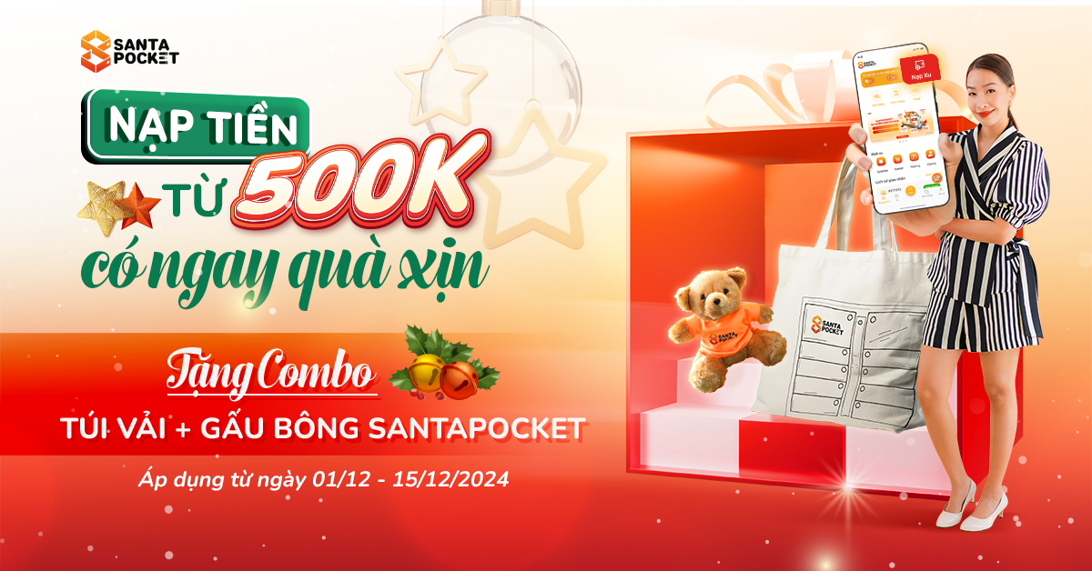 Nhận Quà Giáng sinh Độc Quyền Siêu Đáng Yêu từ SantaPocket.