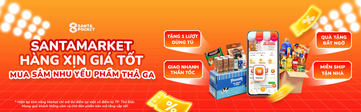 Đi chợ online cùng SantaMarket – Nhận hàng siêu tiện lợi tại tủ, chưa bao giờ dễ dàng đến thế!