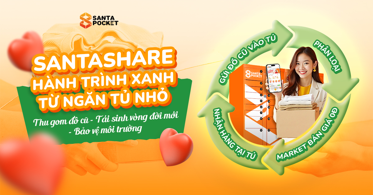 SantaShare – Chiến dịch xanh bảo vệ môi trường