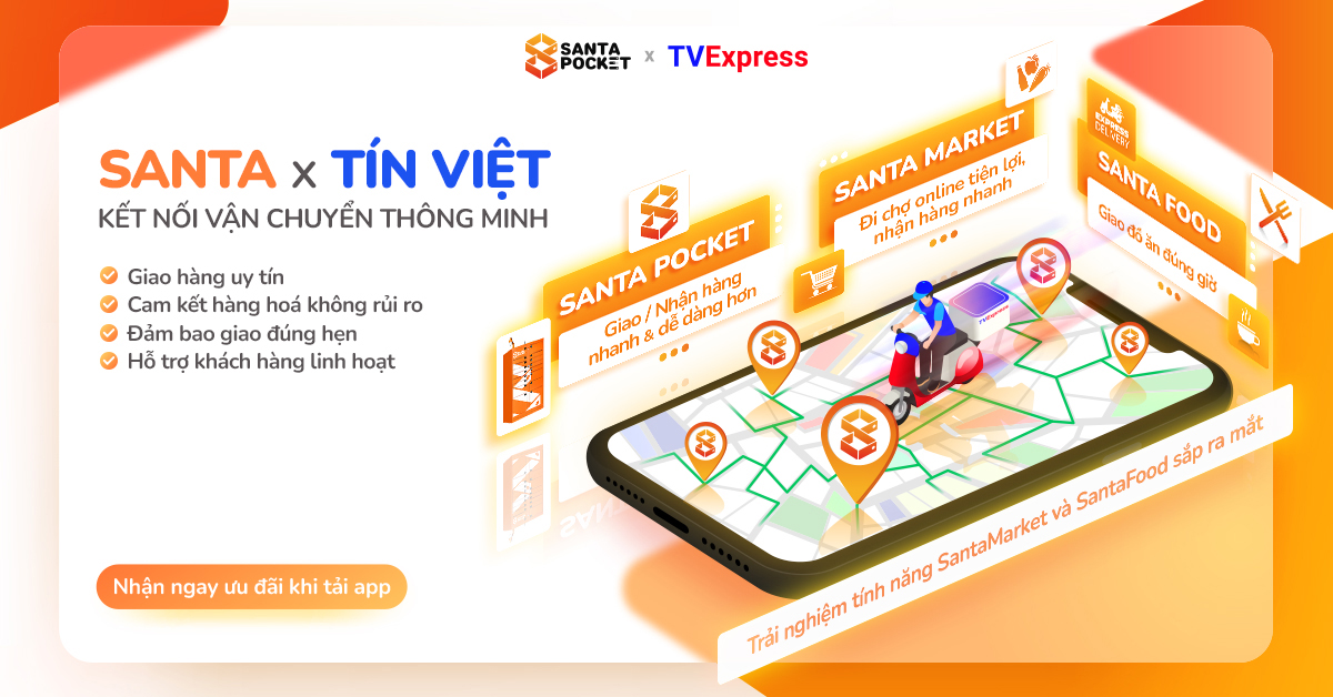 SantaPocket hợp tác cùng Tín Việt Express: Nâng tầm trải nghiệm giao – nhận hàng thông minh