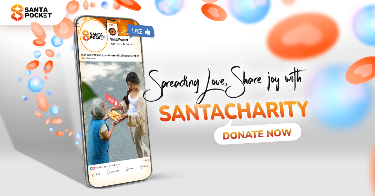 SANTACHARITY VOLUNTEER CAMPAIGN – SPREADING HAPPINESS AND LOVE￼