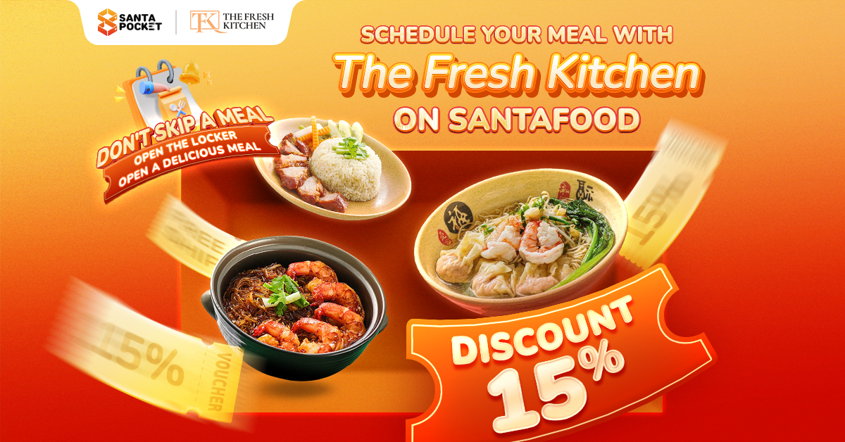 SANTAFOOD x THE FRESH KITCHEN – Delicious meals, right at your locker!￼