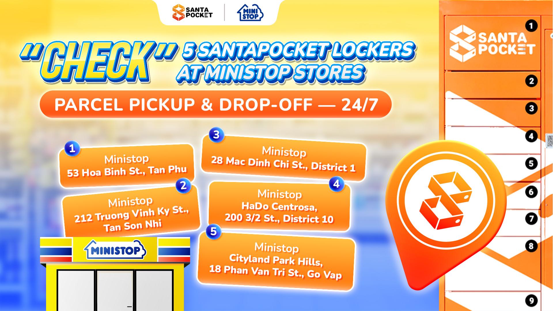 Điểm tủ gửi đồ thông minh Ministop